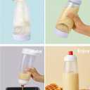 Pancake Batter Dispenser & Mixer/Shaker Bottles, 2-Pack (1000mL Each)  Whisk Ball, No-Drip Silicone Tip, Leakproof, Dishwasher-Safe, BPA-Free  For Pancakes, Waffles, Crepes, Muffins