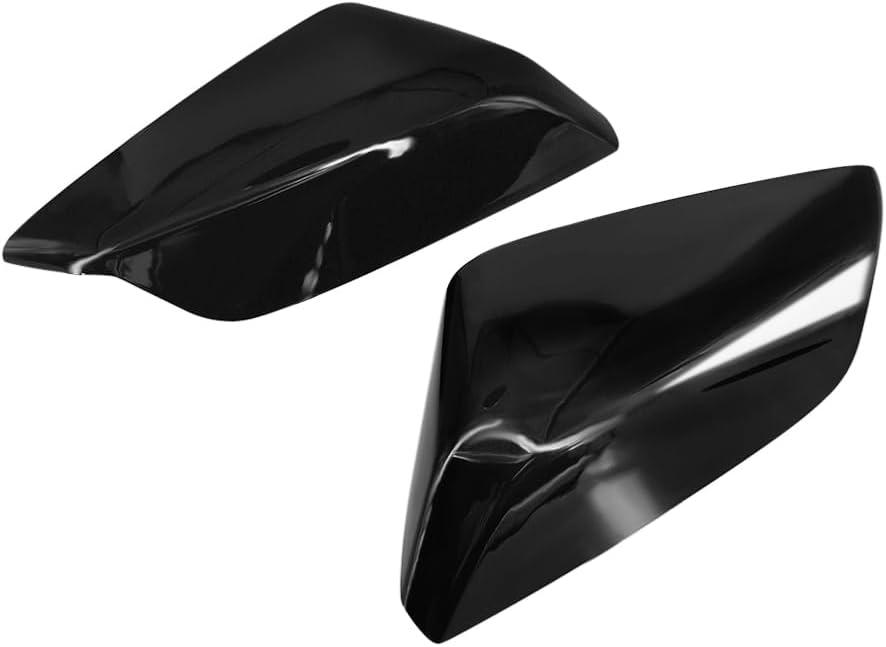1 Pair Mirror Cover Cap Driver and Passenger Side Fits for 2016-2025 Chevy Malibu 84026841 84026842 Left and Right Side (Shiny Black)