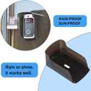 Doorbell Rain Covers for Outside,Grey Plastic Protector Cover,Access Control Keypad Shield,Sun Shade,Compatible with Most Door Access Attendance Machine and Video Doorbell