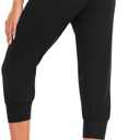 3 Pack Sweatpants for Women-Womens Joggers with Pockets Athletic Leggings for Workout Yoga Running (Small, Capri-black,coca Moncha,light Khaki)