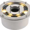 Fountain Light LED Underwater Pond Lights Warm White DC12V IP68 Waterproof Submersible Light for Garden Fountain Pond