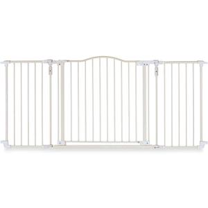 Toddleroo by North States - Deluxe Décor Safety Gate: Extra Wide Baby Gate - Adjustable 38.3 to 72 Inches Wide - 30 Inches Tall - Taupe