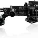 WMPHE Engine Coolant Thermostat Housing Assembly Replacement for 256203CAA0 Compatible with 2010-2019 Kia Cadenza Sorento Sedona Hyudai Azera Sant FE XL