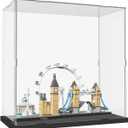 DuvinDD Clear Acrylic Display Case for Lego New York City Model Kit 21028, Lego Architecture Paris Model 21044, Assemble Showcase Dustproof Collectibles Storage Acrylic Boxes (11.8x5.9x11.8 inch)