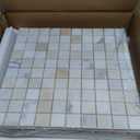 Italian White Carrara Marble 4 Inch Hexagon Mosaic Tile Matte for Kitchen Backsplash Bathroom Wall & Floor Tile 5 Sheets/Box