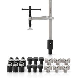 Welding Table Clamps and Fixture Pins, 19pcs 5/8in V Blocks, Round Pins, Stackable Riser, Quick Setup Welding Table Accessories