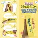 Novelty Squeeze Stress Ball, Realistic Butter Shaped Fidget Toy, Slow Rebound Gel Stress Reliever for Adults, Office Desk Decor