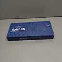 EPOMAKER Split65 QMK/VIA Programmable Keyboard, Wireless Mechanical Keyboard in 2.4Ghz/BT/Type-C, Ergonomic Gaming Keyboard in Split Layout with RGB Backlit (Wisteria Linear Switch)