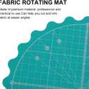 IMIKEYA Rotating Cutting Mat for Quilting - Self-Healing Rotary Mat Ideal for Sewing and Craft Projects Durable and Lightweight Design for DIY Lovers