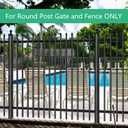 Pool Gate Latch,1-5/8" x 2-3/8" Gate Latch for Pool Gate Safety Latch, Auto Pool Gate Lock in Pool Fence, Pool Lock for Gate, Chain Link Fence Gate Latch, Horizontally (1-5/8" x 2-3/8")