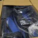 BRAWNTIDE Wide Stadium Seat - Extra Thick Cushion, Great Back Support, Lightweight Chair, Multiple Storage Pockets, Compact, Ideal for Sporting Events (Blue, 2 Pack)