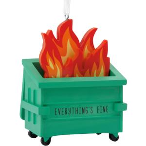 Hallmark Dumpster Fire Christmas Ornament