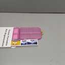 Pill Organizer Medicine Organizer Travel Essentials - Travel Pill Case with Labels, Large Daily Medicine Dispenser (Pink)