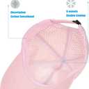 4-Panels Perforation Performance Hat - Lightweight Breathable for All Sports (Pink)