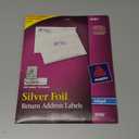 Avery Foil Mailing Labels, 3/4 x 2 1/4, Silver, 300/Pack