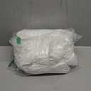 Ruffled Bed Skirt with Split Corners-Dust Ruffle - 18" Drop 100% Microfiber Soft,Sheen & Luxurious Look - Bed Skirts (White -King)