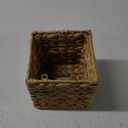 KOLWOVEN Tissue Box Holder - Square- Rattan Wicker Tissues Cube Box Cover -Boho Decorative Woven Facial Tissue Holder on Table and Barthroom (Square)