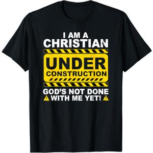 Christian T-Shirt, Black, XL