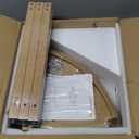 Waterproof Corner Shower Stool for Inside Shower, Poly Lumber Shower Bench Seat Chair, Bath Shower Stool for Shaving Legs Foot Rest with Storage Shelf, Adjustable & Non-Slip Feet, Teak Brown