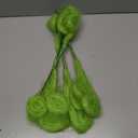 Vloso 6 Pcs Christmas Tree Topper,17 Inch Christmas Tree Ornament,Green Furry Christmas Picks for Tree Decorations