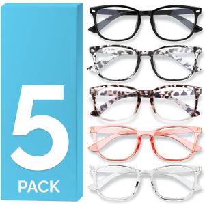 MIGSIR Blue Light Blocking Glasses for Computer Gaming, Fashion Fake Helps Reduce Screen Fatigue Eyeglasses for Women Men