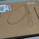 Hibbent Premium Elongated Toilet Seat with Cover(Oval) Quiet Close, One-Click to Quick Release, Easy Installation Never Loosen Hinge, Slow Close Toilet Seat and Cover, Easy Cleaning-White Color