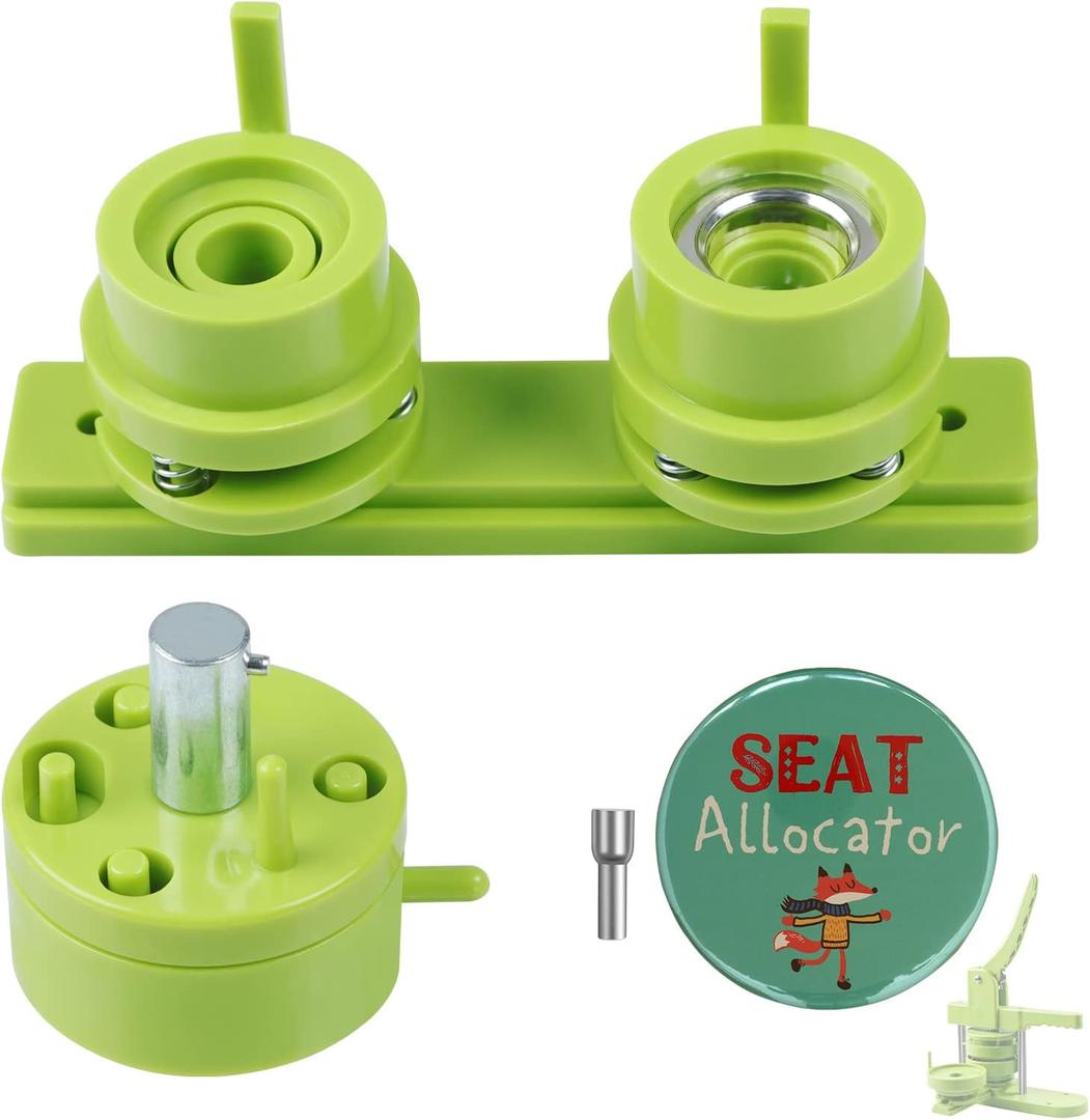Happizza 1 inch/25mm Button Maker Mold, Interchangeable Die, Compatible with Slide Rail Button Maker Machine, 1 Piece