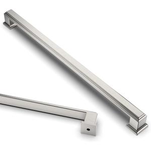 Asidrama 6 Pack 10 Inch(256mm) Brushed Satin Nickel Kitchen Cabinet Handles Cabinet Pulls Kitchen Cabinet Hardware for Cupboard Drawer Pulls