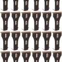 36 PCS Brick Clips - Heavy Duty Metal Wall Hangers for Bricks Wall Hanging, Brass Brick Hook Clip Fits Standard 2-1/2 to 2-3/4 Inch, No Drill Siding Clips for Indoor & Outdoor Decor