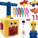 Balloon Car Toy Pump Set for Kids  Ideal Holiday Gift Balloon Toy Power Launcher, Balloon Launcher for Kids, Balloon Toys (Yellow)