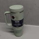 Takeya 40 oz Stainless Steel Tumbler with Lid and Two Straws, Premium Quality, Double Wall Insulated, Wiith Handle, Keep Drinks Cold for Up to 24 Hours, Matcha