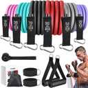 Zacro Resistance Bands for Working Out, 270 LBS Heavy Exercise Bands with Handles for Heavy Resistance Training, Home Gym Workout, Men/Women (Colorful)