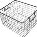 Metal Firewood Holder Large Capacity Basket Handle for Outdoor Storage Barbecue