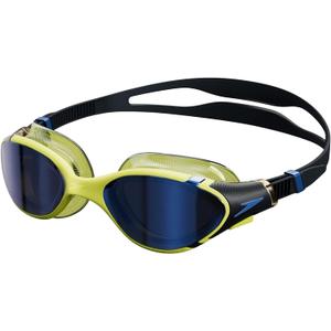 Speedo Unisex-Adult Swim Goggle Biofuse 2.0 (One Size, Black Hyper/Sapphire Mirrored)