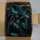 Christmas String Lights - 24ft 100 Incandescent Multi Color Mini Bulbs Lights,Green&White&Red Lighting Decor for Outdoor&Indoor Use, Fairy Garden, Yard, Home, Party, Holiday, Halloween Decoration