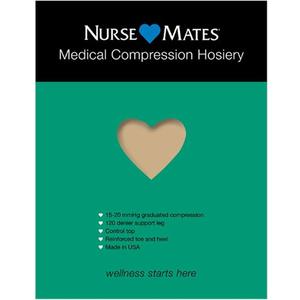 Nurse Mates Medical Compression Pantyhose | 15-20mmHg | Support Hosiery | 1 Pair, C