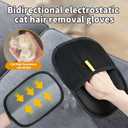 2 x 2 Pcs pet Hair Remover Glove,pet Hair Removal Gloves,Electrostatic pet Hair Remover Glove Washable Reusable Cat & Dog Hair Remover for Couch, Furniture, Carpet,Clothing,Car Seats