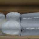 Outdoor Chair Cushions Set of 4, 24 x 24 Inch, Cream, 24*24 + 24*22 Inch