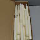 20 Pcs Flameless LED Taper Candles Battery Operated Taper Candles 5 Sizes of 6.5'', 7.7'', 8.8'', 10.0'', 11.2'' Flameless Candlesticks Flickering with 3D Flame for Wedding(Ivory White)