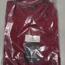 Van Heusen Mens Dress Shirt Regular Fit Poplin Solid (16.5" Neck 34"-35" Sleeve, Magenta)