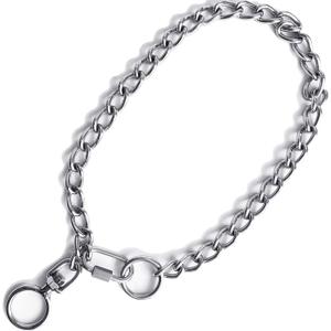 Dog Collar Metal Chain Stainless Steel Collar Adjustable with Buckle Show Slip Collars Strong for Medium Large Dogs Pet Gift
