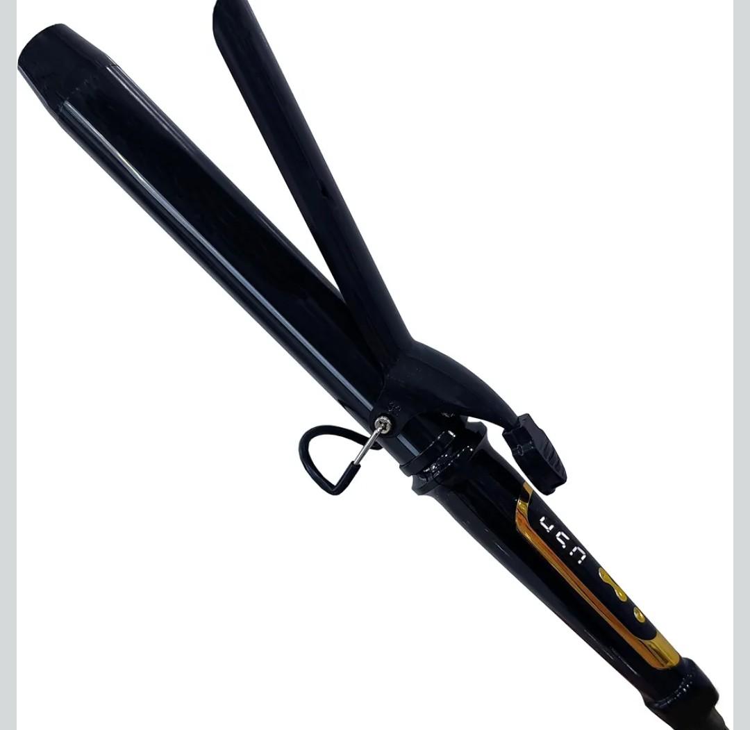 abp 1.25 Inch Curling Iron Extra Long Barrel with Ceramic Coating for Long/Medium Hair,1 1/4 INCH LCD Display Instant Heat up to 450°F with clamp,Hair Style Tool Girls & Women