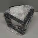 Double D Row Handle Cable Attachment for Weight Workout, Steel with Non-Slip Rubber Grip (Black)