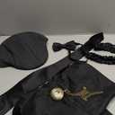 1920s Mens Costume Accessories Set, Roaring 20s Gangster Outfit Accessories with Hat Pocket Watch Bow Tie Armband and Jacket