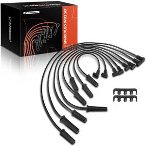 A-Premium Ignition Spark Plug Wires Set of 8 Compatible with Jeep Grand Cherokee Commander & Dodge Ram 1500 Durango Dakota & Chrysler Aspen V8 4.7L
