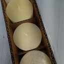 Simply Soson 3x3 inch Ivory Pillar Candles Set of 3, Rustic Texture, Unscented Ivory Candles, Dripless Candles, 3 inch Pillar Candles Ideal as Wedding, Parties, Spas, Dinner, Home Decoration, Church