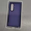 for Samsung Galaxy Z Fold 7 Case with Screen Protector & Builtin Hinge Protection, Skin Feel Ultra Thin Stylish Translucent Matte PC, Wireless Charging Durable Shockproof Cover for Z Fold 7Blue