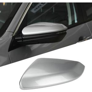 1Pc Left Driver Side Car Mirror Cover Replacement For Honda Civic 2016 2017 2018 2019 2020 Silver Rearview Mirror Cover Cap Replacement 76251-TBA-A11