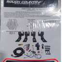 Rough Country Power Running Boards with LED Step Lights for Chevy Silverado/GMC Sierra 1500/2500HD/3500HD, Crew Cab (2014-2018) - Dual Motor Electric Powerstep Board & Retractable Truck Steps