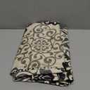 Fabric Shower Curtain, Black and Beige Boho Medallion Print Shower Curtains for Bathroom, 72" W x 72" H